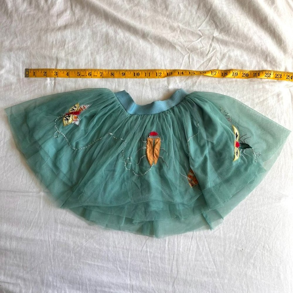 Piccolina Tulle Appliqué Skirt - BUGS! 2T